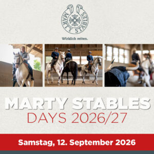 Marty Stables Days 2026/27: Tagesticket Samstag, 12.09.26